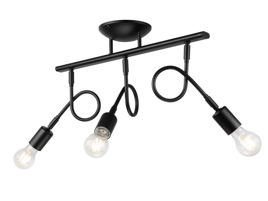 HARRY lampa sufitowa 3-punktowa czarna HARRY lampa sufitowa 3-punktowa czarna