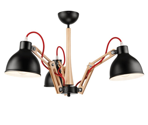 3 NOWOCZESNA CZARNA LAMPA MARCELLO DREWNO BUK, LOFT SKANDI PAJĄK 3 NOWOCZESNA CZARNA LAMPA MARCELLO DREWNO BUK, LOFT SKANDI PAJĄK