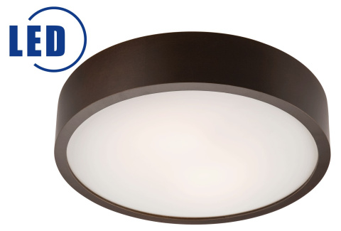 MODERN plafon LED 19W drewniany 38 cm wenge