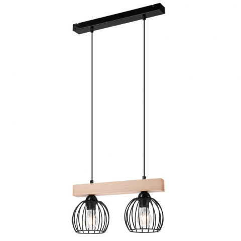 SIENNA lampa wisząca druciana 2-punktowa czarna SIENNA lampa wisząca druciana 2-punktowa czarna