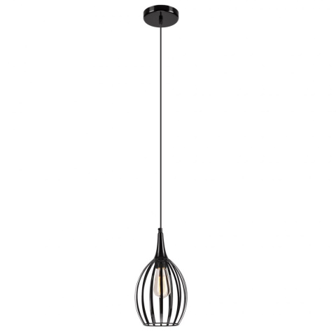 1 CZARNA NOWOCZESNA WISZĄCA LAMPA AŻUROWA VINCENT LOFT, INDUSTRIAL 1 CZARNA NOWOCZESNA WISZĄCA LAMPA AŻUROWA VINCENT LOFT, INDUSTRIAL