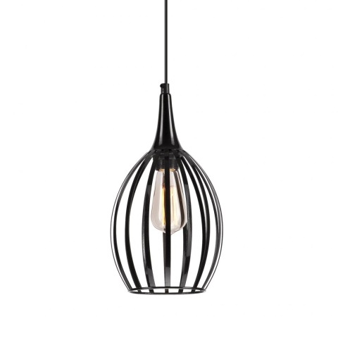 1 CZARNA NOWOCZESNA WISZĄCA LAMPA AŻUROWA VINCENT LOFT, INDUSTRIAL 1 CZARNA NOWOCZESNA WISZĄCA LAMPA AŻUROWA VINCENT LOFT, INDUSTRIAL