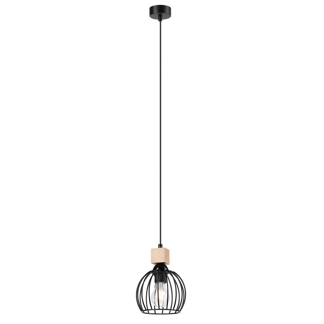SIENNA lampa wisząca druciana 1-punktowa czarna SIENNA lampa wisząca druciana 1-punktowa czarna