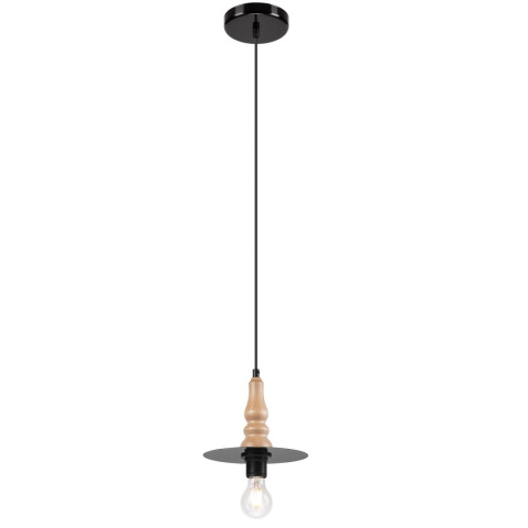 GRACE lampa wisząca 1-punktowa czarna /buk GRACE lampa wisząca 1-punktowa czarna /buk