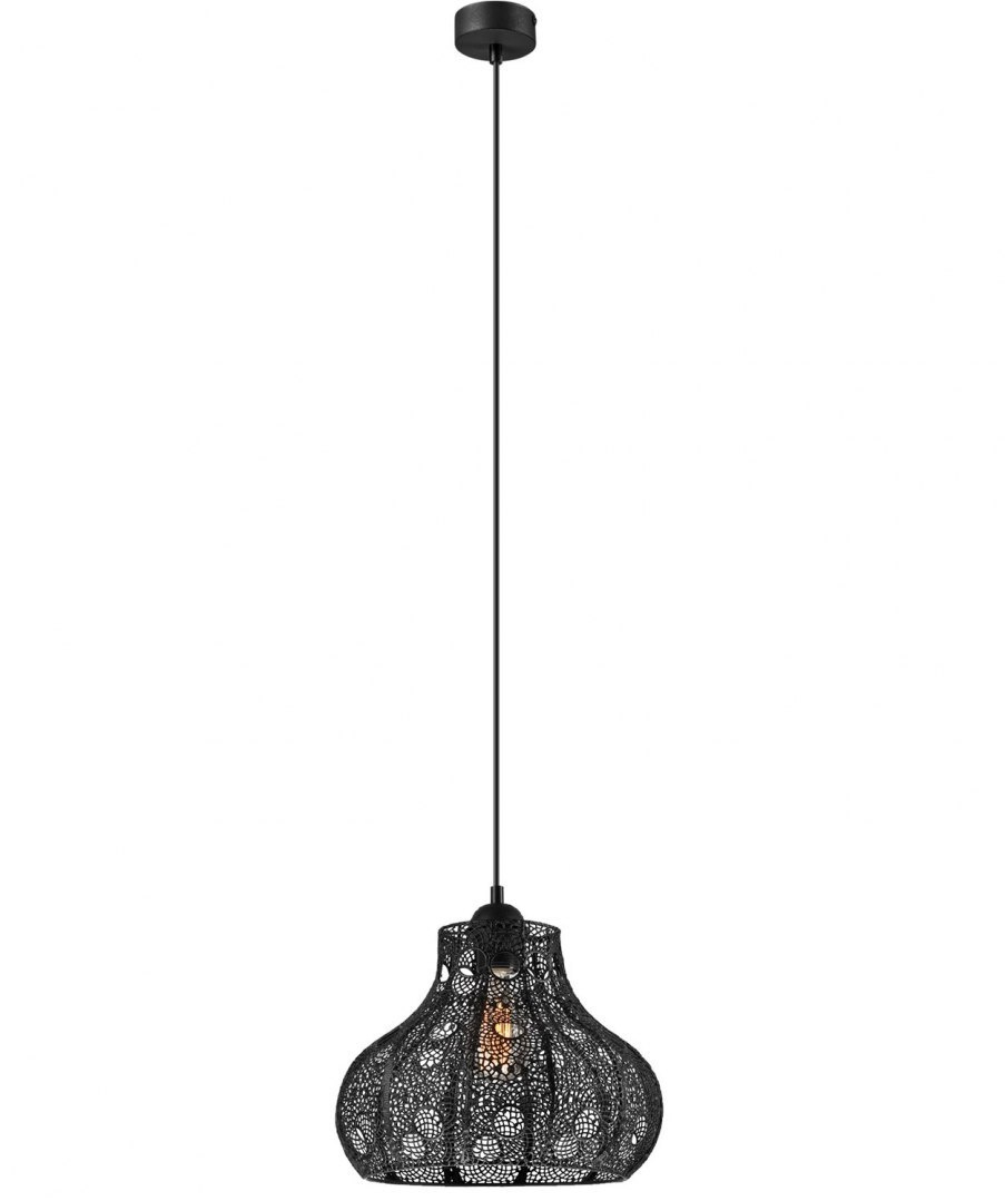 LAYLA lampa wisząca ażurowa czarna LAYLA lampa wisząca ażurowa czarna