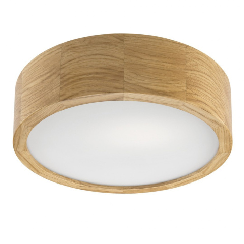 Nowoczesny plafon sufitowy drewniany dębowy EVELINA 28 cm Nowoczesny plafon sufitowy drewniany dębowy EVELINA 28 cm