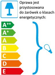 LIVIA kinkiet 1-punktowy biały - orange LIVIA kinkiet 1-punktowy biały - orange