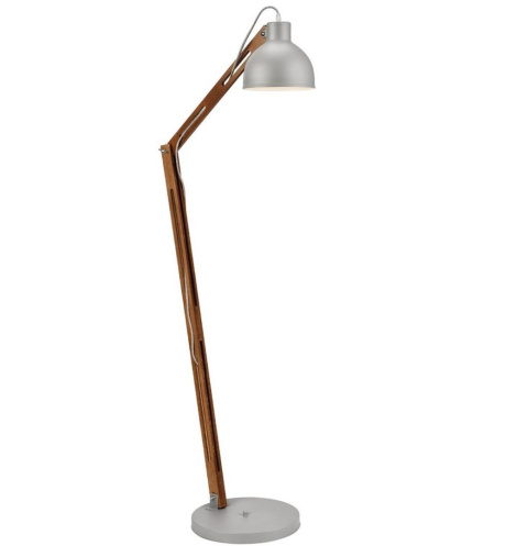 1 NOWOCZESNA SREBRNA LAMPA PODŁOGOWA MARCELLO DREWNO CALVADOS / LOFT SKANDI 1 NOWOCZESNA SREBRNA LAMPA PODŁOGOWA MARCELLO DREWNO CALVADOS / LOFT SKANDI