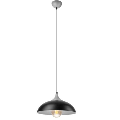 1 NOWOCZESNA LAMPA METALOWA EVA CZARNA / SREBRNA 1 NOWOCZESNA LAMPA METALOWA EVA CZARNA / SREBRNA
