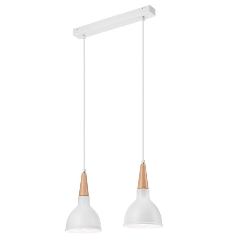 2 BIAŁA NOWOCZESNA LAMPA WISZĄCA FRANCESCA LOFT NATURALNY BUK 2 BIAŁA NOWOCZESNA LAMPA WISZĄCA FRANCESCA LOFT NATURALNY BUK