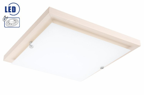 LED NOWOCZESNY PLAFON DREWNIANY 20W 1700lm 3000K KWADRAT 36 cm BIELONY BUK LED NOWOCZESNY PLAFON DREWNIANY 20W 1700lm 3000K KWADRAT 36 cm BIELONY BUK