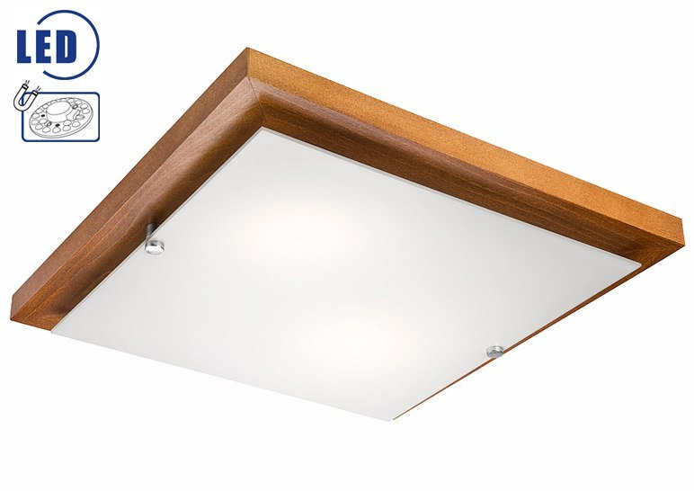 Plafon LED 20W drewniany kwadrat 36 cm calvados Plafon LED 20W drewniany kwadrat 36 cm calvados