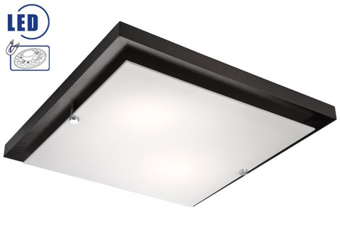 Plafon LED 20W drewniany kwadrat 36 cm wenge Plafon LED 20W drewniany kwadrat 36 cm wenge