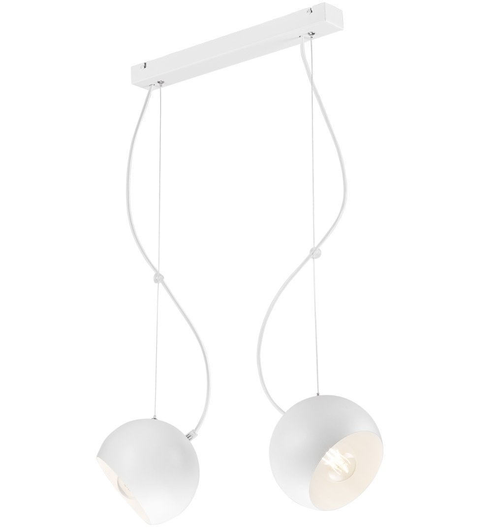 INEZ lampa wisząca 2-punktowa biała INEZ lampa wisząca 2-punktowa biała