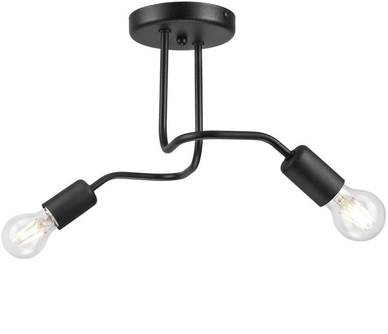 CHARLIE lampa sufitowa 2-punktowa czarna CHARLIE lampa sufitowa 2-punktowa czarna