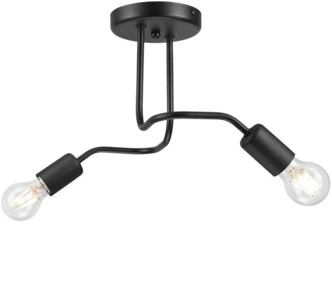 CHARLIE lampa sufitowa 2-punktowa czarna CHARLIE lampa sufitowa 2-punktowa czarna
