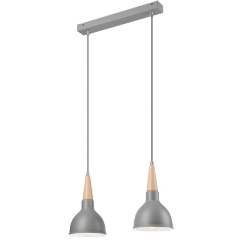 2 SREBRNA NOWOCZESNA LAMPA WISZĄCA FRANCESCA LOFT NATURALNY BUK 2 SREBRNA NOWOCZESNA LAMPA WISZĄCA FRANCESCA LOFT NATURALNY BUK