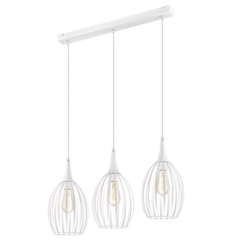3 BIAŁA NOWOCZESNA WISZĄCA LAMPA AŻUROWA VINCENT LOFT, INDUSTRIAL 3 BIAŁA NOWOCZESNA WISZĄCA LAMPA AŻUROWA VINCENT LOFT, INDUSTRIAL