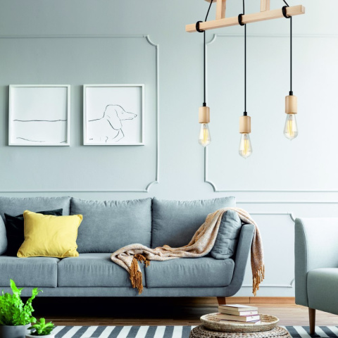 3 LAMPA WISZĄCA LEON DREWNO NATURALNY BUK STYL SKANDYNAWSKI 3 LAMPA WISZĄCA LEON DREWNO NATURALNY BUK STYL SKANDYNAWSKI