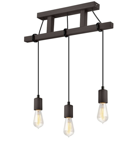 LEON lampa wisząca 3-punktowa wenge LEON lampa wisząca 3-punktowa wenge