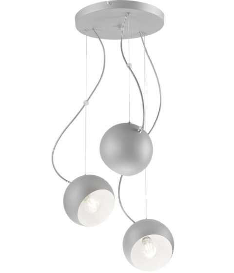 3 NOWOCZESNY PLAFON NA LINKACH LAMPA INEZ LOFT SREBRNA 3 NOWOCZESNY PLAFON NA LINKACH LAMPA INEZ LOFT SREBRNA