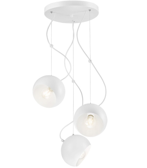 3 NOWOCZESNY PLAFON NA LINKACH LAMPA INEZ LOFT BIAŁA 3 NOWOCZESNY PLAFON NA LINKACH LAMPA INEZ LOFT BIAŁA