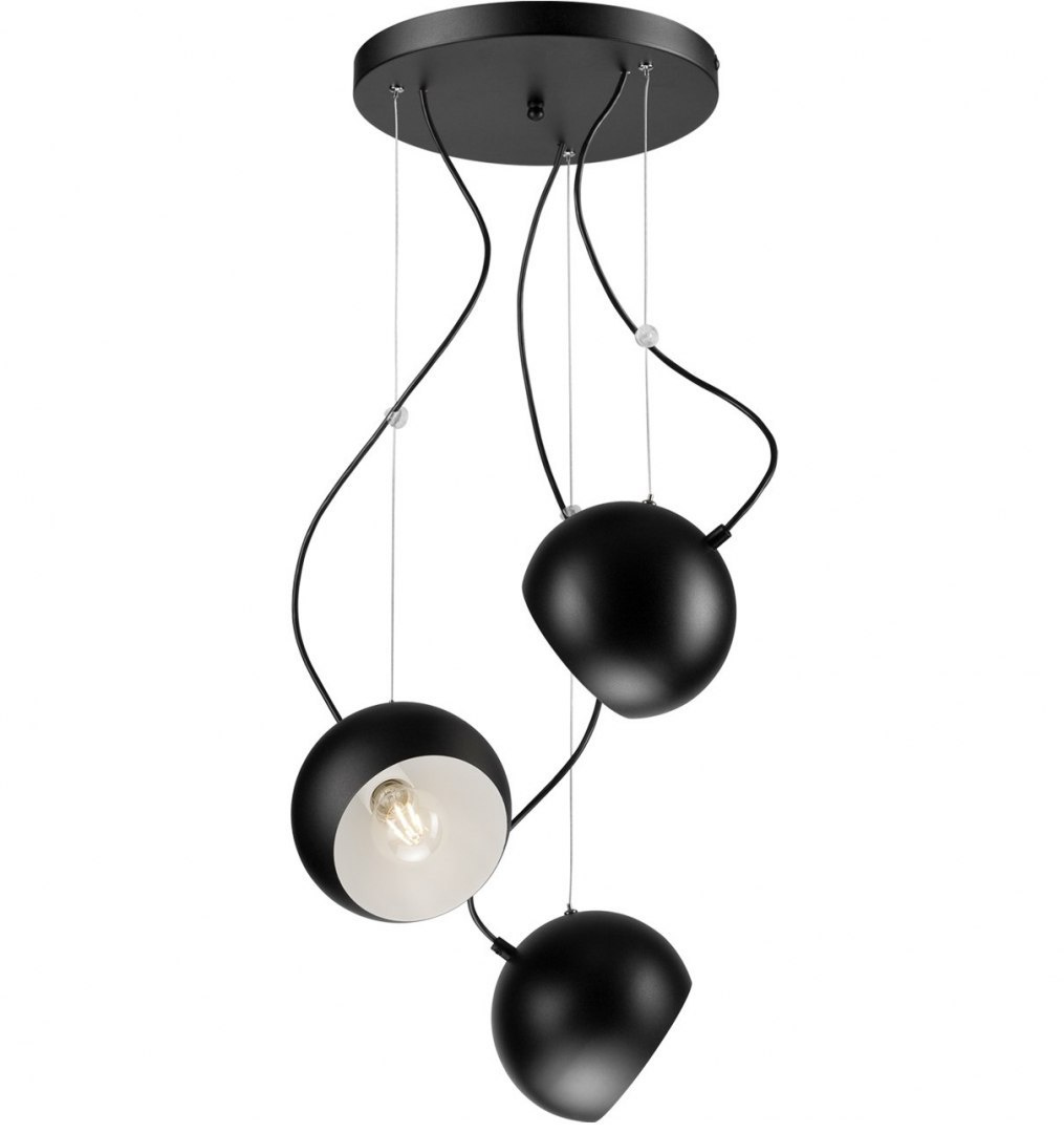 INEZ plafon - lampa wisząca 3-punktowa czarna INEZ plafon - lampa wisząca 3-punktowa czarna