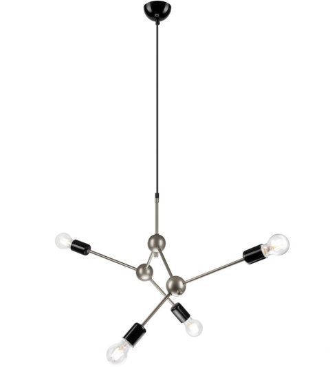 4 NOWOCZESNA SREBRNA LAMPA WISZĄCA ALESSIA LOFT INDUSTRIAL 4 NOWOCZESNA SREBRNA LAMPA WISZĄCA ALESSIA LOFT INDUSTRIAL