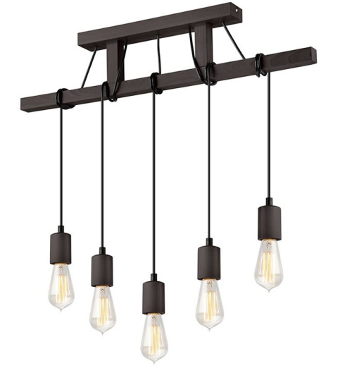 LEON lampa wisząca 5-punktowa wenge LEON lampa wisząca 5-punktowa wenge
