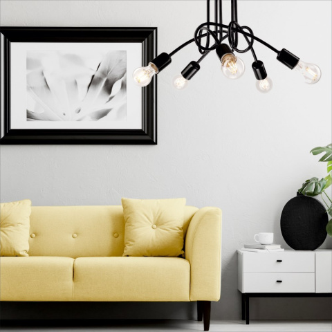 5 NOWOCZESNA LAMPA CAMILLA PLAFON SUPEŁEK LOFT CZARNA 5 NOWOCZESNA LAMPA CAMILLA PLAFON SUPEŁEK LOFT CZARNA