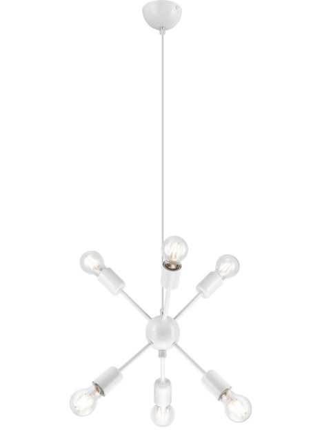 6 NOWOCZESNA BIAŁA LAMPA WISZĄCA RUBY LOFT INDUSTRIAL 6 NOWOCZESNA BIAŁA LAMPA WISZĄCA RUBY LOFT INDUSTRIAL