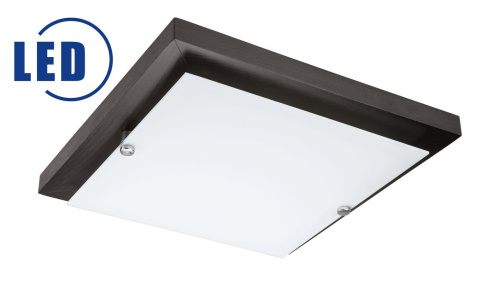 LED PLAFON 12W 1200lm 3000K DREWNIANY KWADRAT 30 cm WENGE LED PLAFON 12W 1200lm 3000K DREWNIANY KWADRAT 30 cm WENGE
