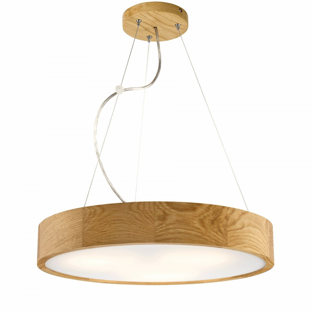 Lampa wisząca 3-punktowy plafon RING-EVELINA 47 dąb Lampa wisząca 3-punktowy plafon RING-EVELINA 47 dąb