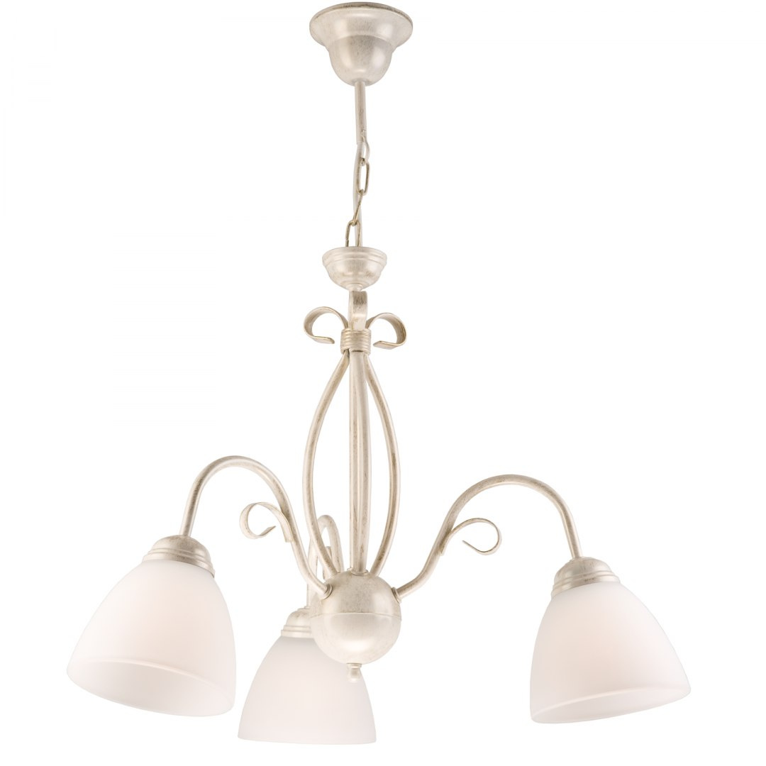 3 LAMPA KLASYCZNA ŻYRANDOL ADELLE BIAŁA 3 LAMPA KLASYCZNA ŻYRANDOL ADELLE BIAŁA