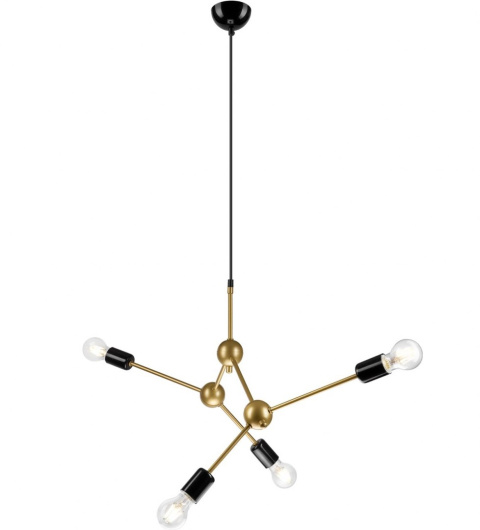 4 NOWOCZESNA ZŁOTA LAMPA WISZĄCA ALESSIA LOFT INDUSTRIAL 4 NOWOCZESNA ZŁOTA LAMPA WISZĄCA ALESSIA LOFT INDUSTRIAL