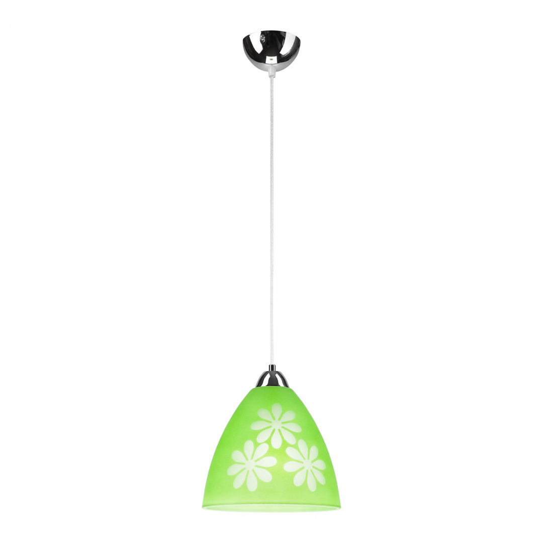 KWIATY lampa wisząca 1-punktowa zielona KWIATY lampa wisząca 1-punktowa zielona
