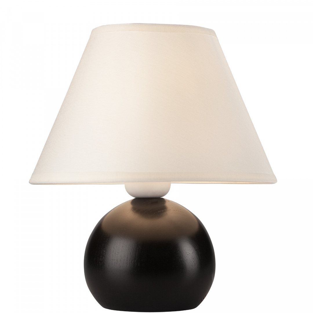 Lampka nocna WOOD BALL kula z abażurem wenge Lampka nocna WOOD BALL kula z abażurem wenge
