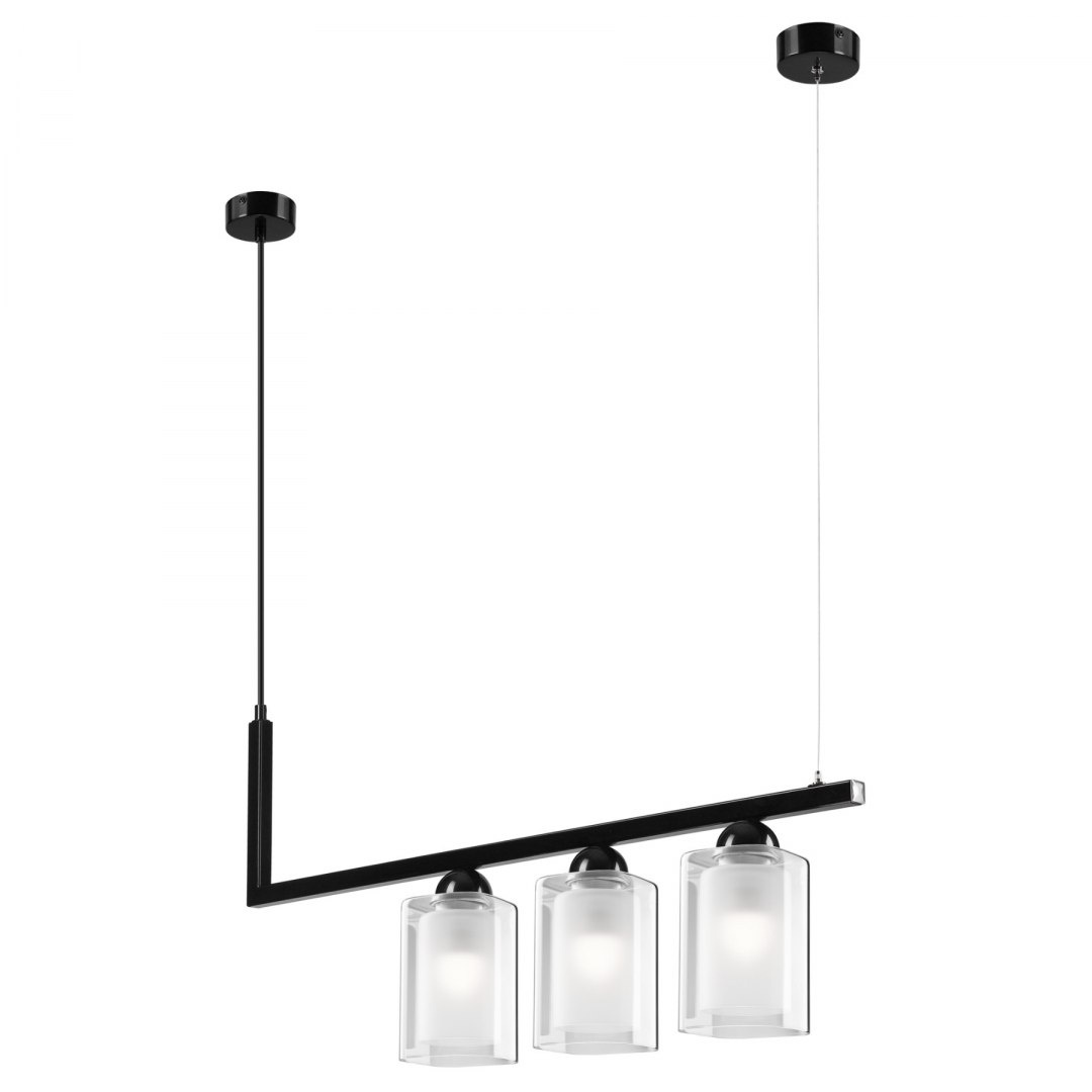 PETRA lampa wisząca 3-punktowa czarna PETRA lampa wisząca 3-punktowa czarna
