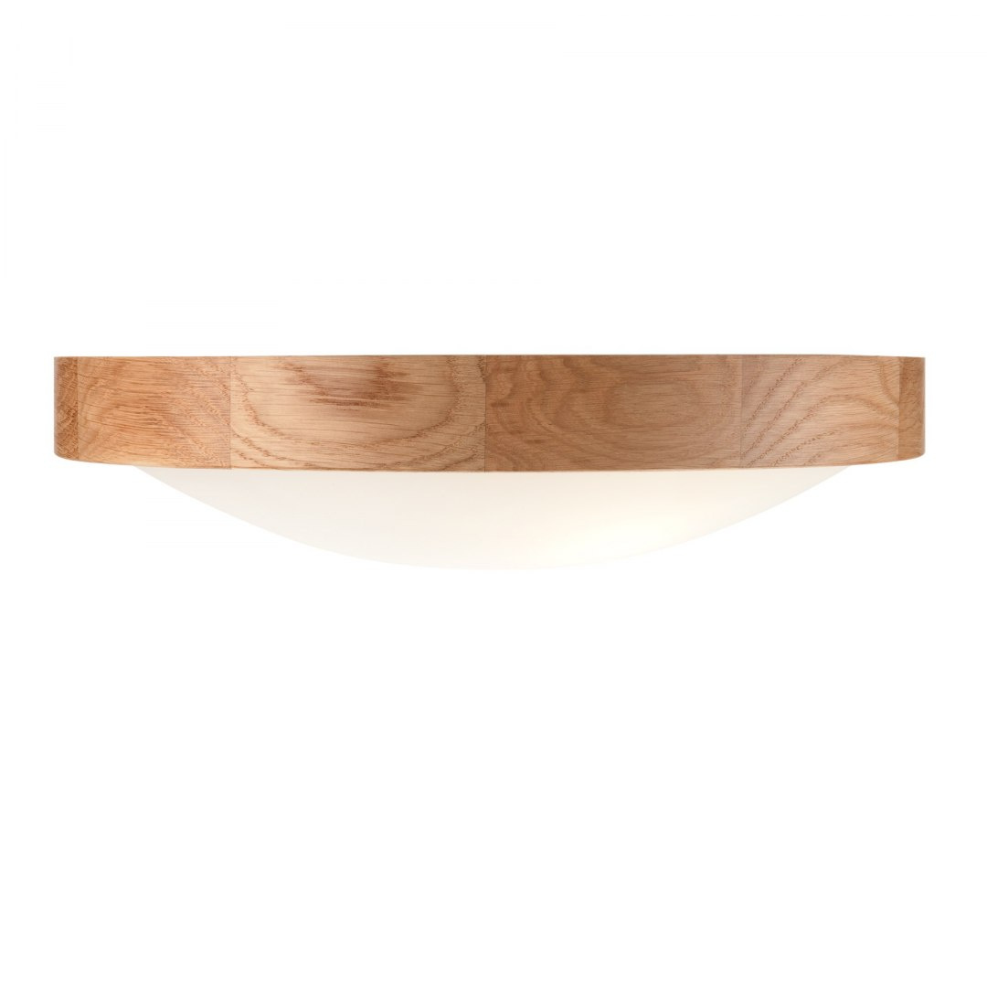 Plafon drewniany 2-punktowy 37 cm wypukły dąb Plafon drewniany 2-punktowy 37 cm wypukły dąb