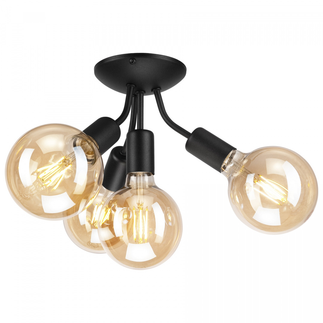 VIGGO lampa sufitowa 4-punktowa czarna VIGGO lampa sufitowa 4-punktowa czarna