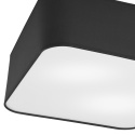 ANGUS plafon - lampa sufitowa 2-punktowa czarna abażur 35cm