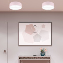 CHESTER plafon - lampa sufitowa 4-punktowa różowa abażur 45cm