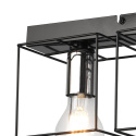 MIKA plafon - lampa sufitowa 4-punktowa czarna / chrom